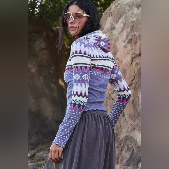 FP Movement by Free People Tops - FP Movement Breathe Easy Printed Layer Top